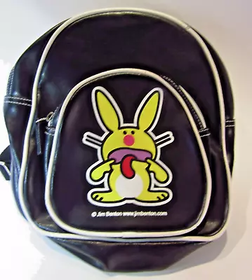 Jim Benton Happy Bunny Mini Backpack Zipper - Black  - Used • $49.40