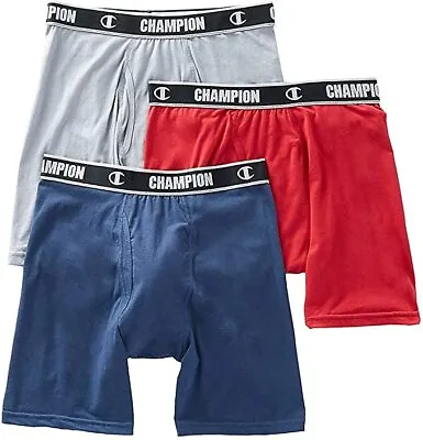 Champion Men's Cotton Performance Long Boxer Brief Style CHCLA2 • $15.99