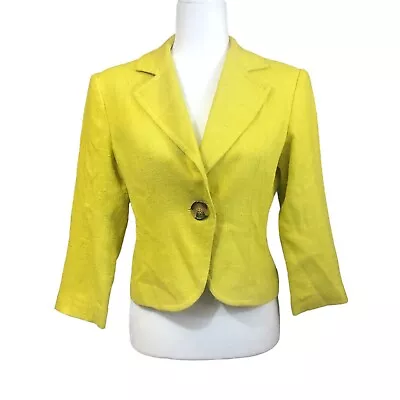 Vintage Mainbocher Yellow Silk Blazer • $16