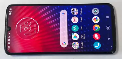 UNLOCKED Verizon Motorola Moto Z4 LTE XT1980 128GB Smart Phone / T-Mobile ^ READ • $36.80