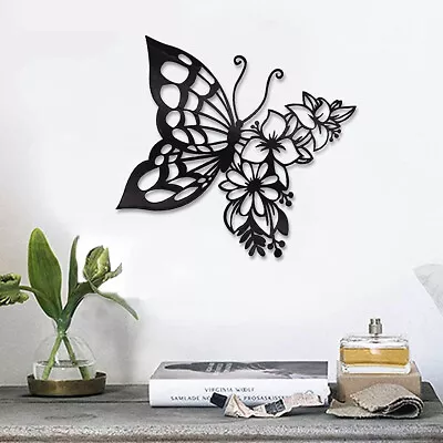 Metal Butterfly Wall Art Livingroom Wall Hangings Decor Home Ornaments UK↝ • £8.60