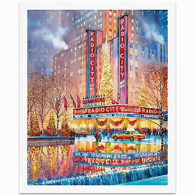 Radio City Music Hall New York Print From Watercolor Original Painting Artwork • $20