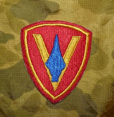 Original WW2 USMC 5th Marine Division Embroidered Shoulder Patch (NOS - No Glow) • $19.95