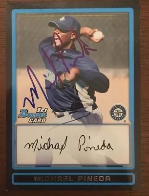 Michael Pineda 2009 Bowman Autographed Signed Auto Baseball Card Bp17 Mariners • $19.17