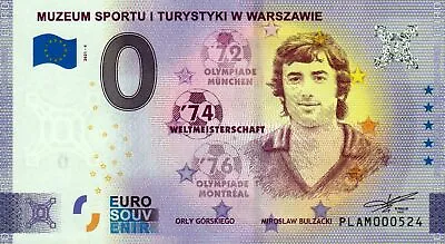 £6.04 • Buy Zero Euro Bill - 0 Euro - Poland - Muzeum Sportu I Turystyki W Warszawie 2021-4