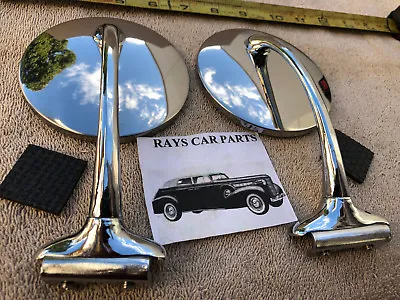 New Set 37 39 48 54 4 Inch Round Right And Left Vintage Style Side View Mirrors • $36.99