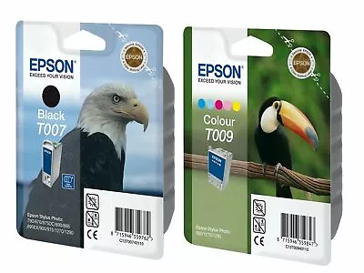 £19.99 • Buy Genuine Epson T007 + T009 Ink Cartridges Multipack C13T00740110 / C13T00940110