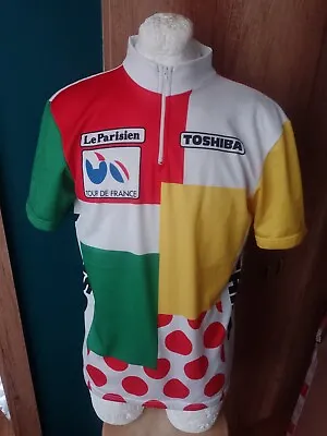 Toshiba Tour De France Cycling Shirt Vintage Maglia Jersey Rare  • $15