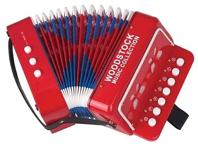 Woodstock Kid's Accordion (7 ) With 10 Keys/Buttons Gifts For Kids Kids 7 • $51.38