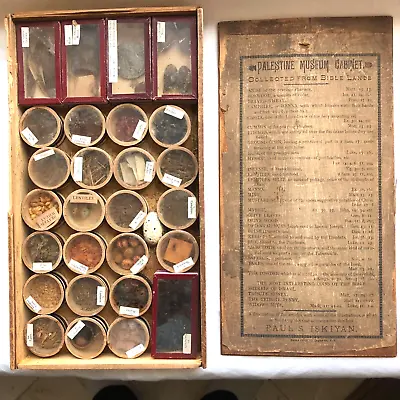 1890 Palestine Museum Cabinet Collected From Bible Lands Paul S. Iskiyan • $409