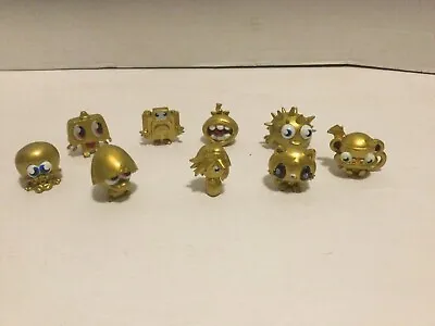 9 Moshi Monsters Moshlings Gold Figures • $8