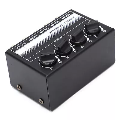 Stereo Mini Mixer Passive Signal Controller 4 Channel Hub For Outdoor DTD • £18.59