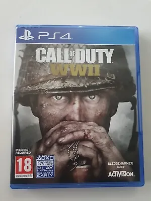 Call Of Duty WWII World War 2 Sony PlayStation 4 PS4 Game • £7.99