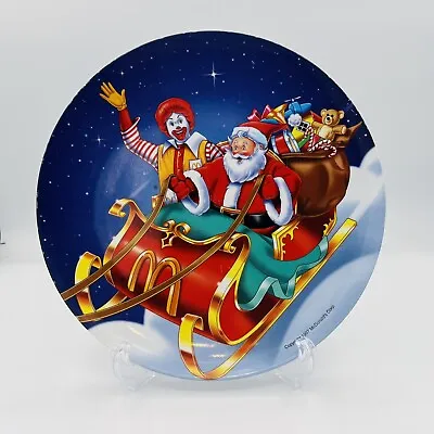 1997 McDonald’s Ronald McDonald Riding With Santa Clause Melamine Plate • $6