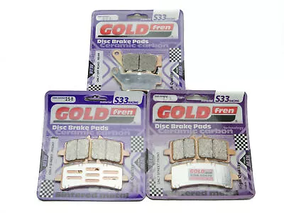 Goldfren Brake Pads Front & Rear For Triumph Street Triple R 765 FR 2017-2019 • $50.39