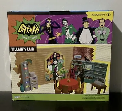 Marfarlane DC Comics Retro Batman 66 Action Figure Set - Villian's Lair Playset • $39.95