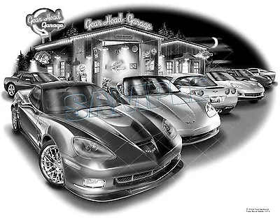 Corvette 2010 Zr1 C6 Auto Car Art Print #1073  Free Usa Shipping  • $24.99