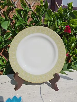 Vintage Royal Doulton  'Sonnet'  Side Bread Tea Plate 6½   Gold Green Band H5012 • £4
