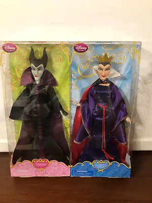 Disney Store Maleficent & Evil Queen Dolls • $80