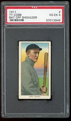 Ty Cobb 1909-1911 T206 Piedmont 350 Bat Off Shoulder PSA 4 Centered • $12599.99