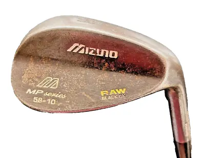 Mizuno Mp Raw Black 58-10 Degree Lob Wedge Regular Steel Shaft 36  Right Handed • $29.97