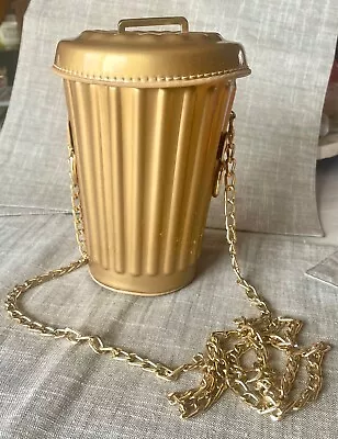 * ~ * TRASH CAN PURSE *~* Garbage Bin CROSSBODY Bag *~* EUC *~* Boutique Find • $65.60