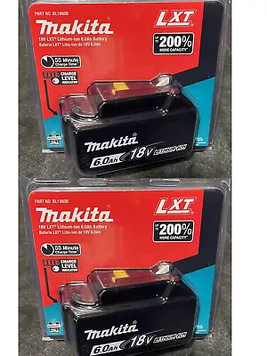 2 Pcs NEW Makita 18 Volt Li-ION 6.0Ah LXT Battery BL1860B Tool Power Battery • $71