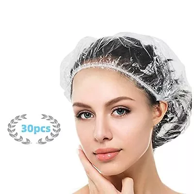 30PCS Disposable Shower Caps Large Thick Clear Waterproof Shower Cap For Wome... • $9.83