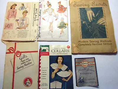 Collection Of Vintage Sewing Books And Patterns • $19.99