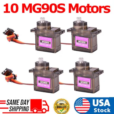 10 Pack MG90S Metal Gear Micro Servo For Boat Car Plane RC Helicopter Arduino • $24.99