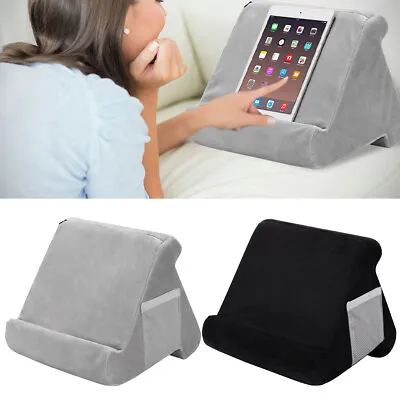 Multi-Angle Soft Pillow Lap Stand Phone Cushion Laptop For Tablet IPad Holder • £8.89