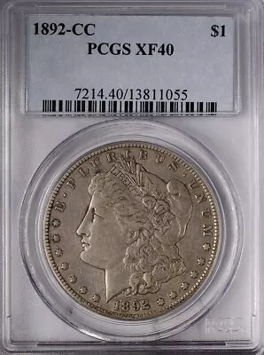 1892 CC Morgan Dollar PCGS XF40 Totally Original • $775