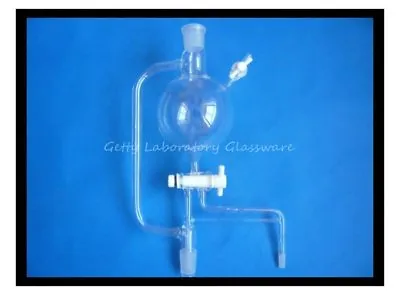 500ml Lab Glass Solvent Distillation Head Still Head With High Vacuum Valves • $179.71