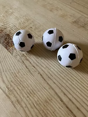 3x Mini Football Hand Wrist Exercise Stress Relief Squeeze Soft Foam Ball • £4.25