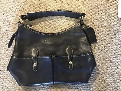 $179.99 • Buy Dooney And Bourke Florentine Black Leather Lucy Hobo Handbag