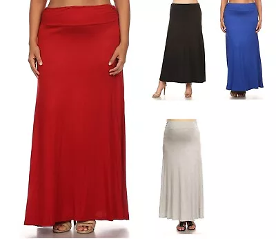 Maternity Full Length High Waist Maxi Skirts For Women Plus Size Long Pack • £14.45