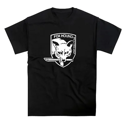 Metal Gear Fox Hound Special Force Group Emblem Playstation Xbox T-Shirt • £12.95