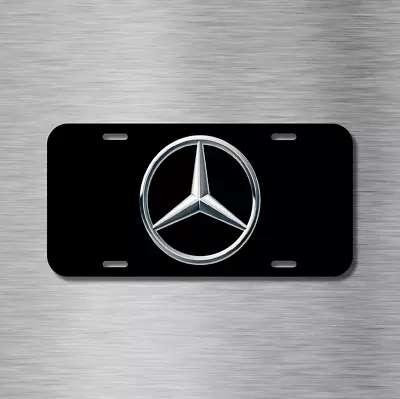 Black Mercedes Print Plate Vehicle License Plate Auto Car Tag • $17.99