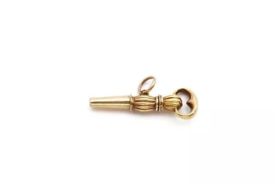 Vintage 14k Yellow Gold Pocket Watch Key Fob • $269.99