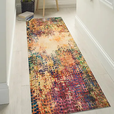 Non Slip Hallway Runner Rug Long Kitchen Carpet Bedroom Rugs Floor Mat Door Mats • £12.99