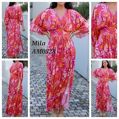 Avamia Bohemian Maxi Style Dress 'mila Am0328' Size 8 14 16 • $74.95