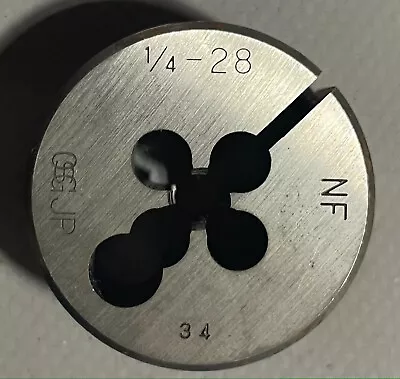 OSG 1/4-28 NF X 1-1/2 OD Round Adjustable Die 27063 • $29