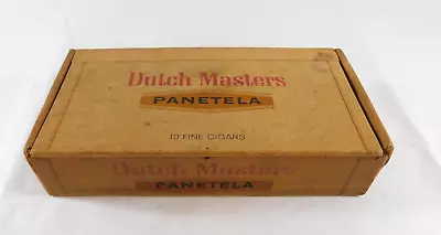 Vtg Dutch Masters Panetela Cigar Box 10 Count Small Box 6 X 3 X 1  1/4  Empty • $10