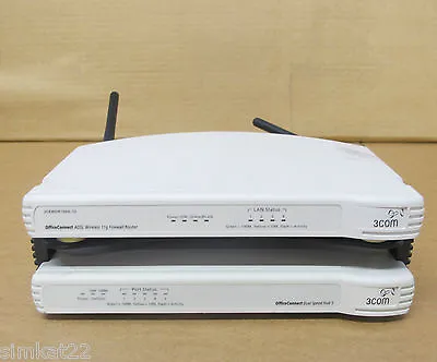 3COM - OfficeConnect Dual Speed Hub 5 And ADSL Wireless 11G Firewall Router • £9.89