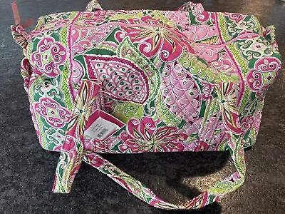 New With Tags Vera Bradley SMALL DUFFLE (Discontinued Size) Pinwheel Pink CUTE!  • $30