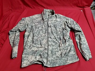 ARMY ACU ECWCS GEN III LEVEL 4 Top MEDIUM LONG Jacket Cold Windbreaker Used • $75