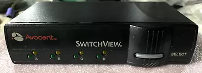 Avocent SwitchView 4-Port KVM Switch MPN 520-195-005 Tested Very Good Condition • $10.99
