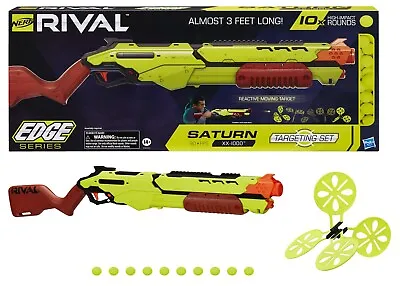 $199 • Buy Nerf Rival Saturn XX-1000 Edge Series Target Set Blaster Ages 14+ Toy Gun Fire