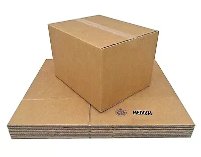 10 Medium Cardboard Moving Boxes 18  X 14  X12  Shipping Box FREE SHIPPING • $32.99
