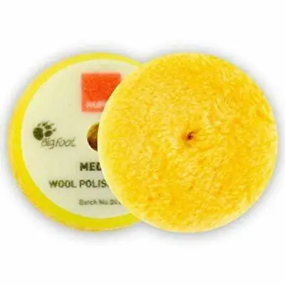 $28.99 • Buy 2 Pack 5.75  Rupes Yellow Medium Wool Polishing Pad - For 5  130mm Backing Plate